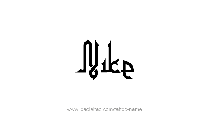 Tattoo Design Mythology Name Nike   