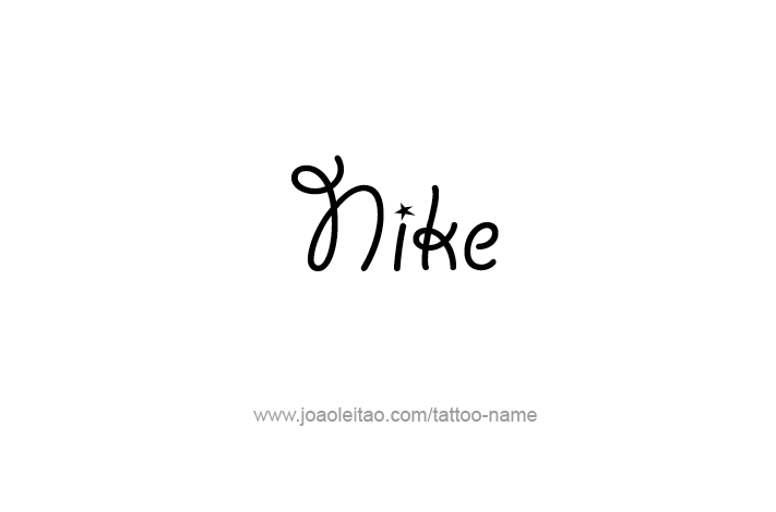 Tattoo Design Mythology Name Nike   