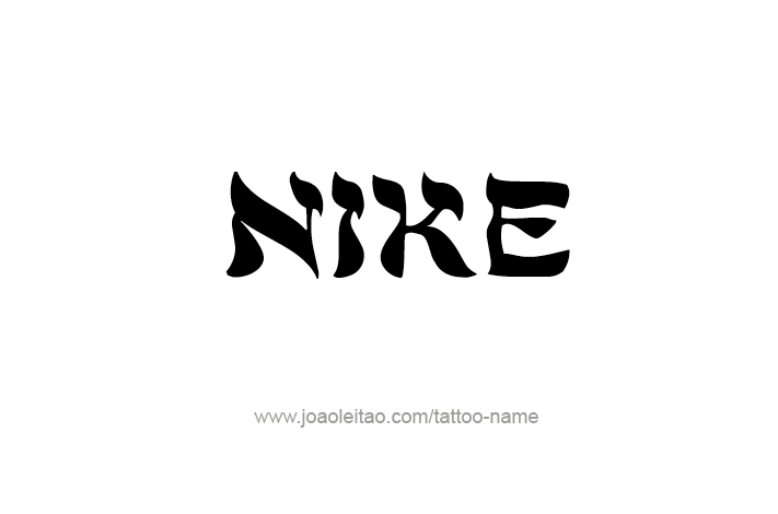 Tattoo Design Mythology Name Nike   