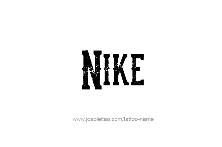 Tattoo Design Mythology Name Nike   