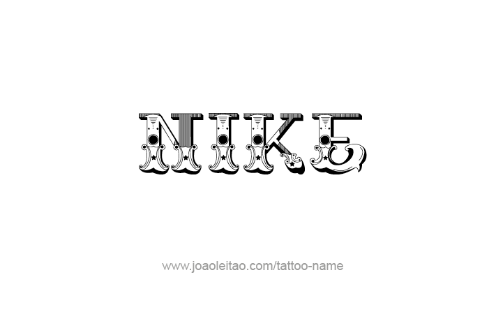 Tattoo Design Mythology Name Nike   