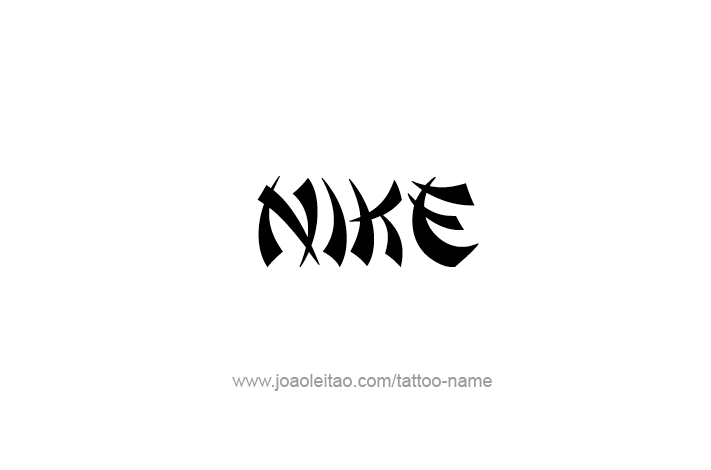 Tattoo Design Mythology Name Nike
