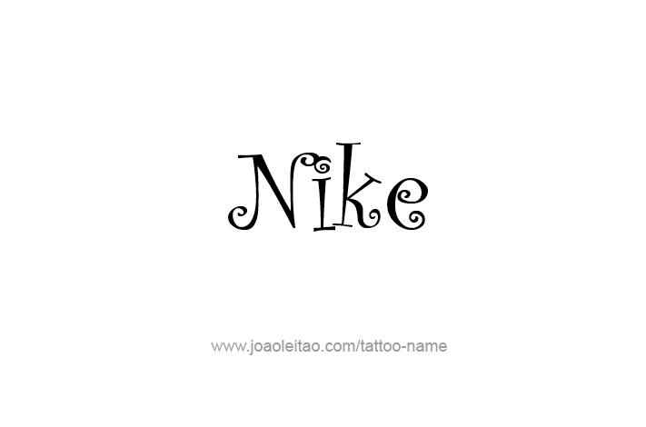 Tattoo Design Mythology Name Nike   