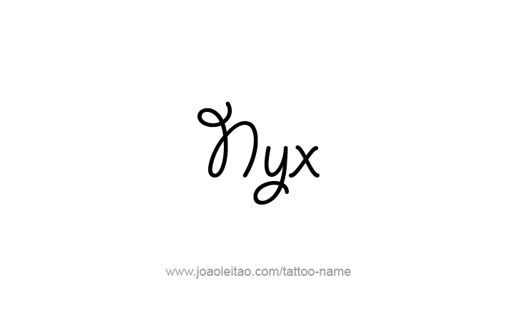 Tattoo Design Mythology Name Nyx   