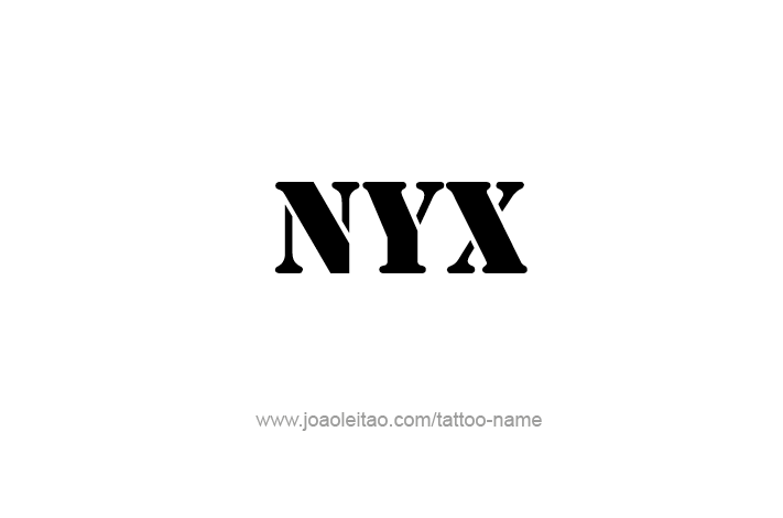 Tattoo Design Mythology Name Nyx   