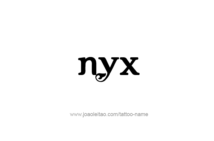 Tattoo Design Mythology Name Nyx   