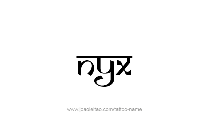 Tattoo Design Mythology Name Nyx   