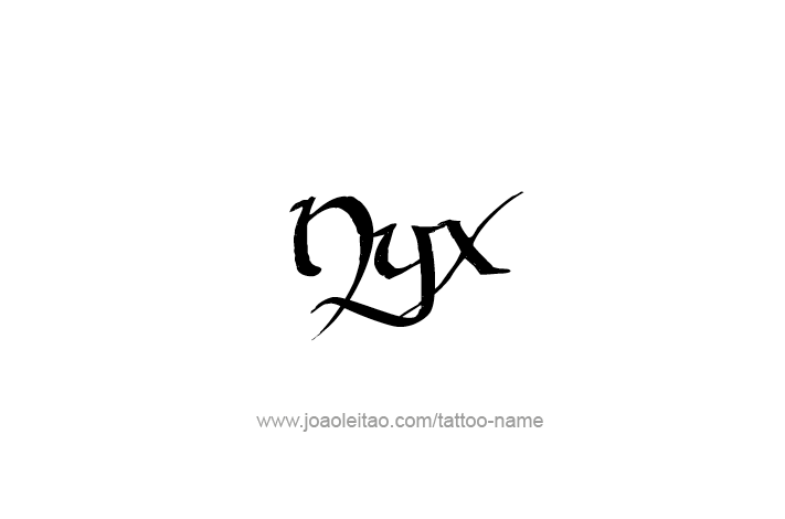 Tattoo Design Mythology Name Nyx   