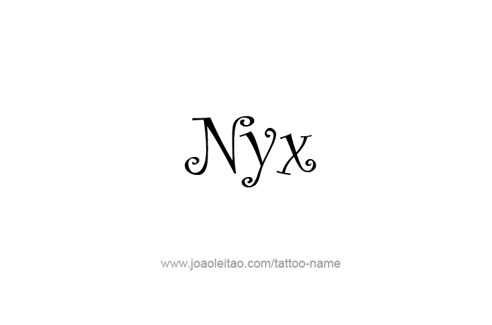 Tattoo Design Mythology Name Nyx   