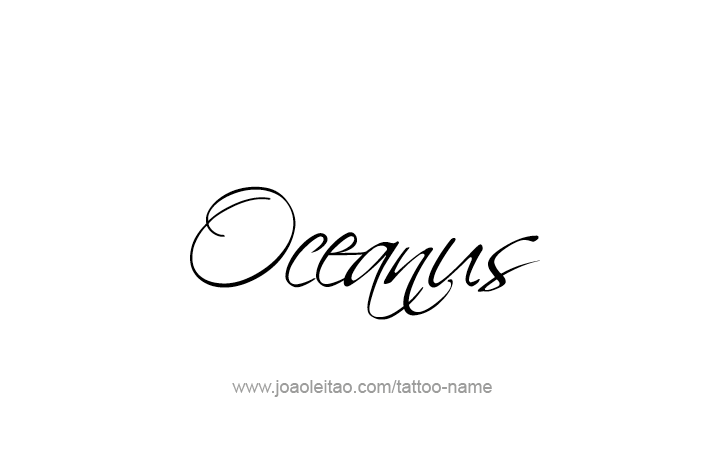 Tattoo Design Mythology Name Oceanus   