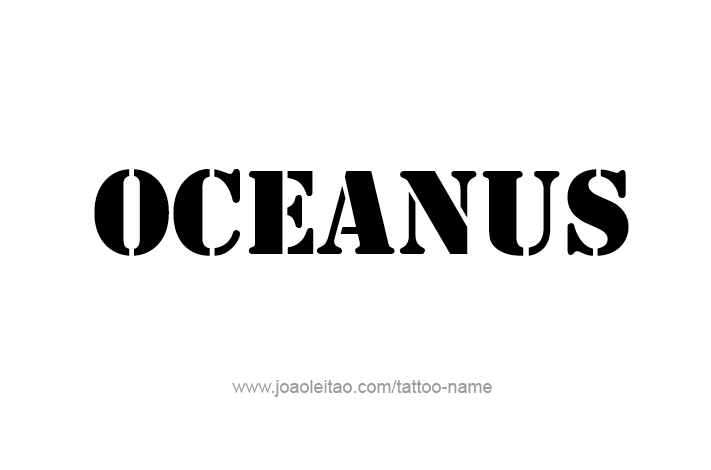Tattoo Design Mythology Name Oceanus   