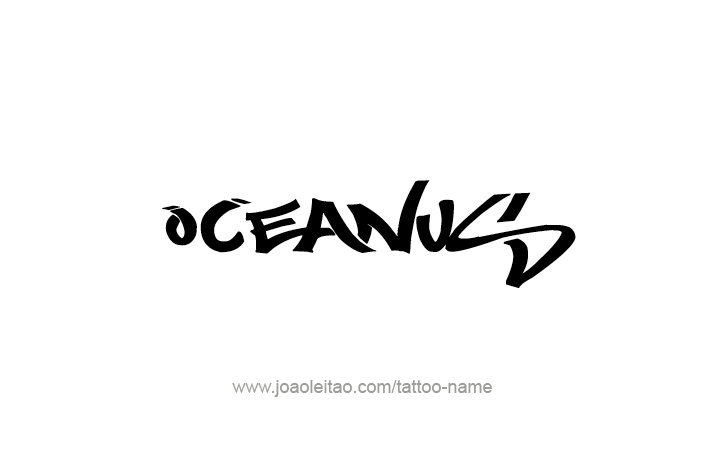 Tattoo Design Mythology Name Oceanus   