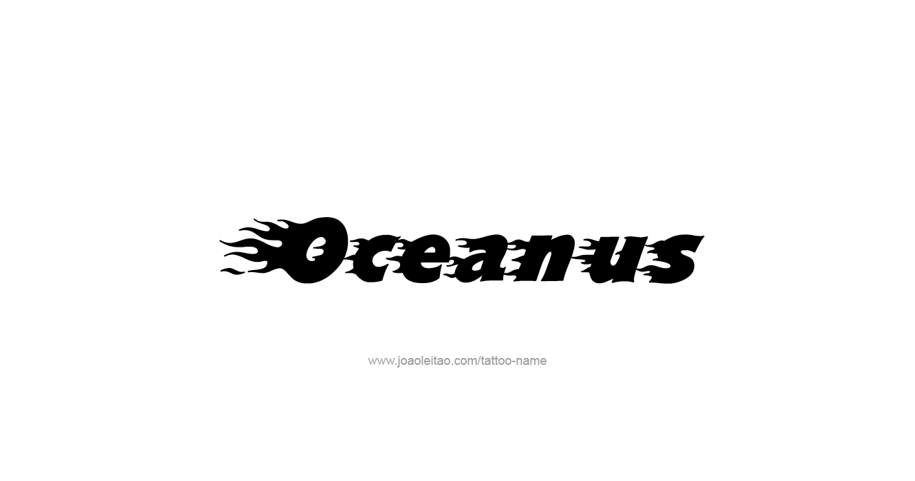 Tattoo Design Mythology Name Oceanus   