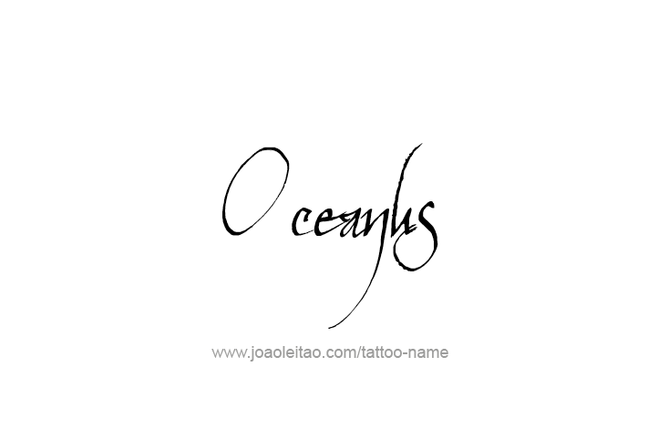 Tattoo Design Mythology Name Oceanus   