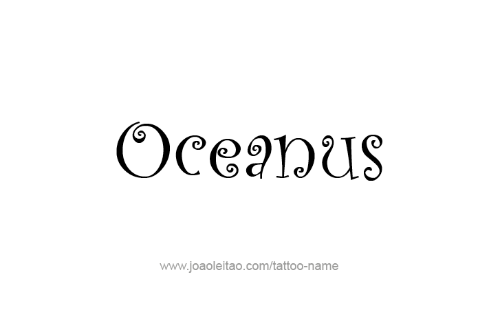 Tattoo Design Mythology Name Oceanus   