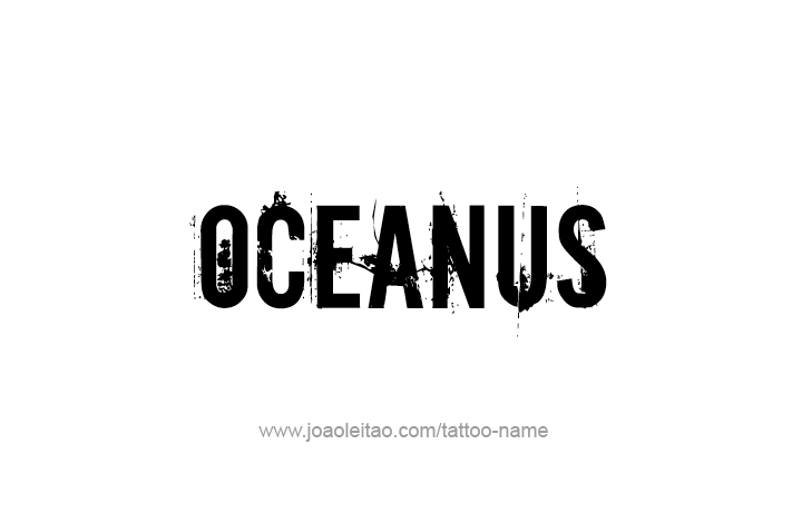 Tattoo Design Mythology Name Oceanus