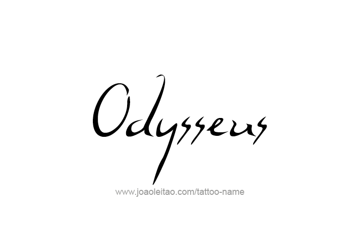 Tattoo Design Mythology Name Odysseus   