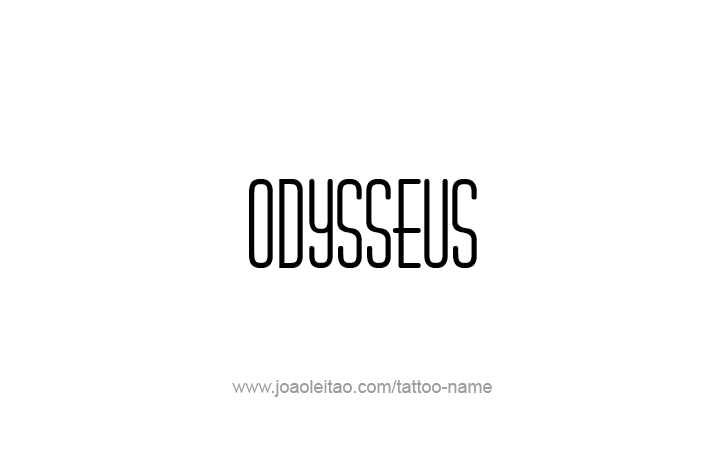 Tattoo Design Mythology Name Odysseus   