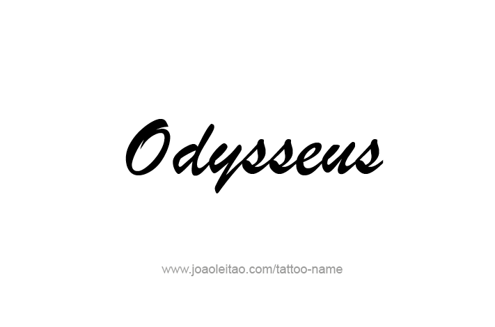 Tattoo Design Mythology Name Odysseus   