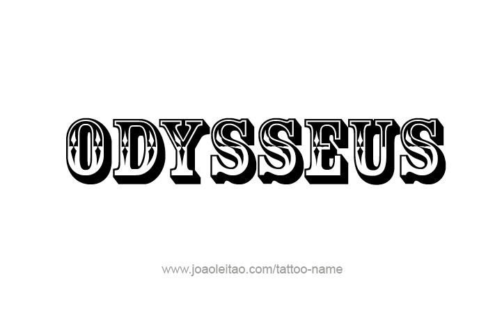 Tattoo Design Mythology Name Odysseus   