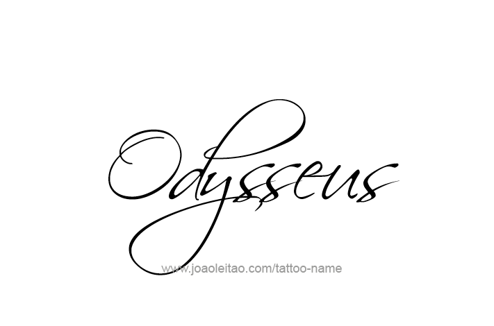 Tattoo Design Mythology Name Odysseus   