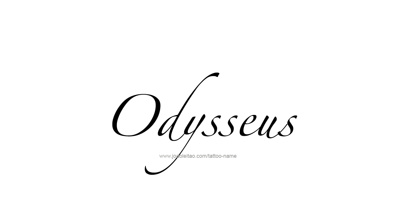 Tattoo Design Mythology Name Odysseus   