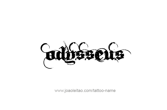 Tattoo Design Mythology Name Odysseus   