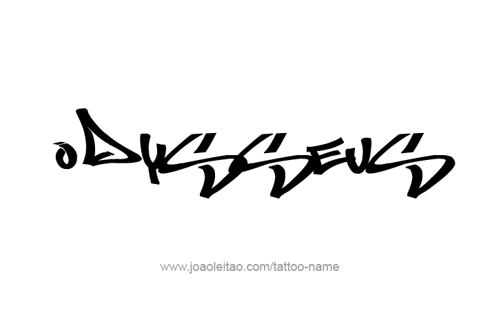 Tattoo Design Mythology Name Odysseus   