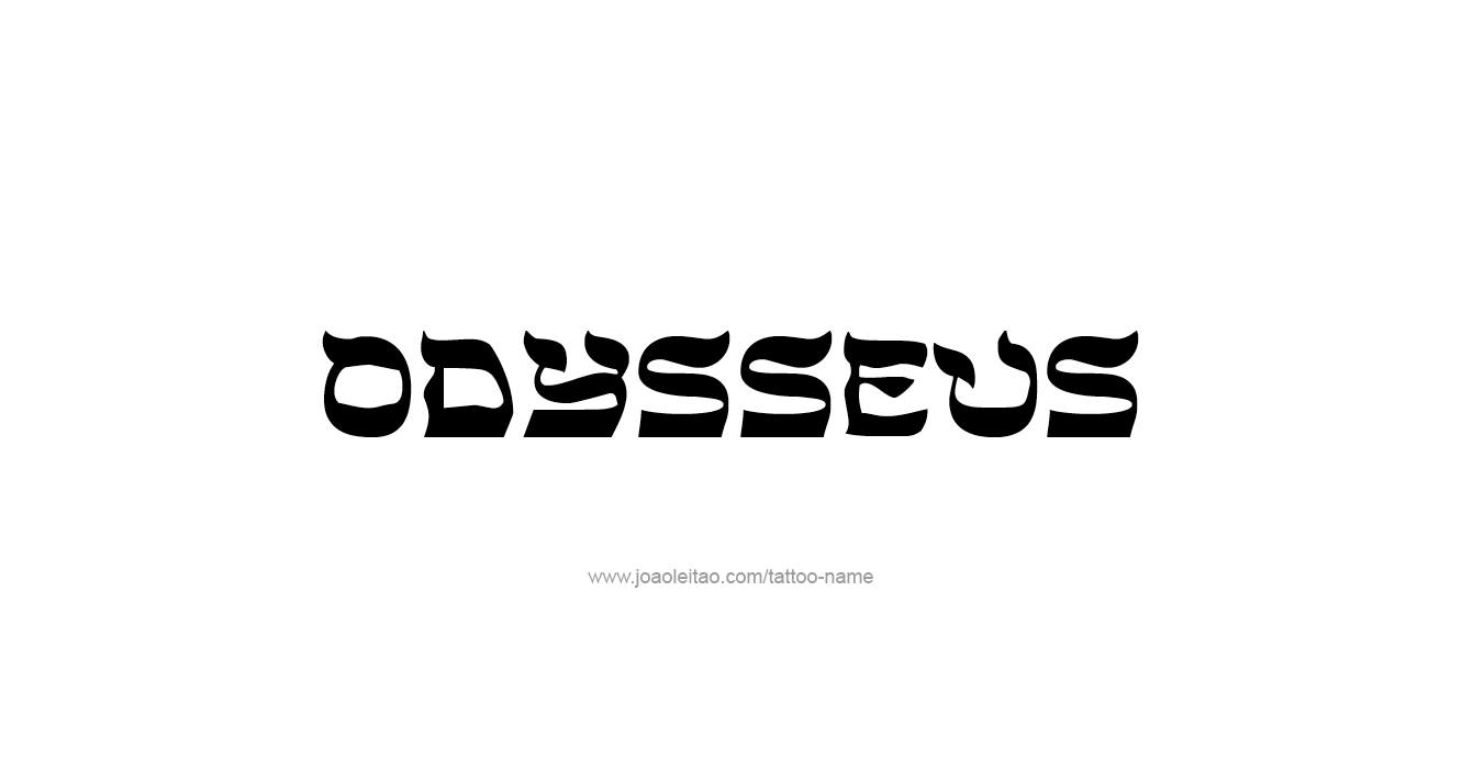 Tattoo Design Mythology Name Odysseus   