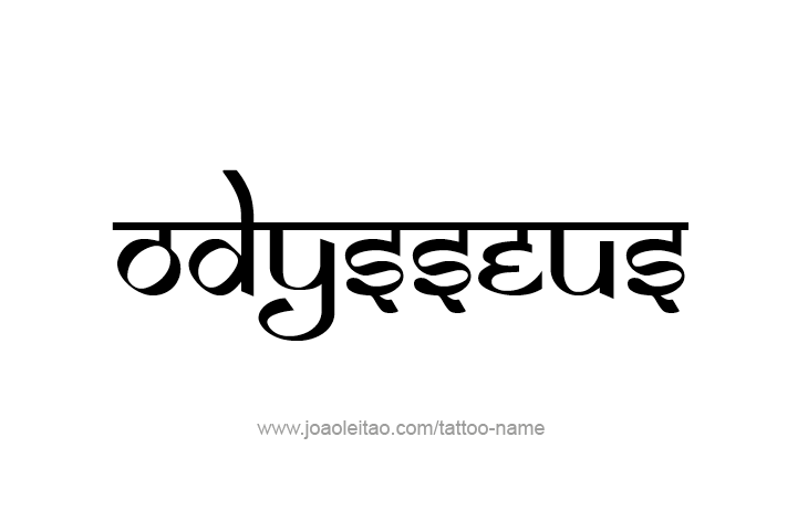 Tattoo Design Mythology Name Odysseus   