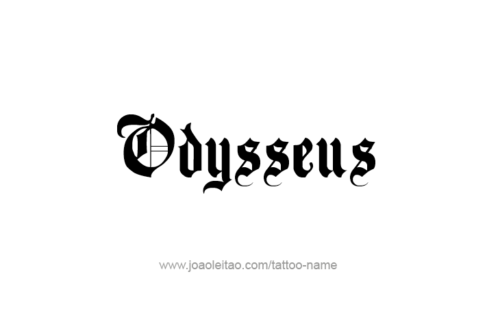 Tattoo Design Mythology Name Odysseus   