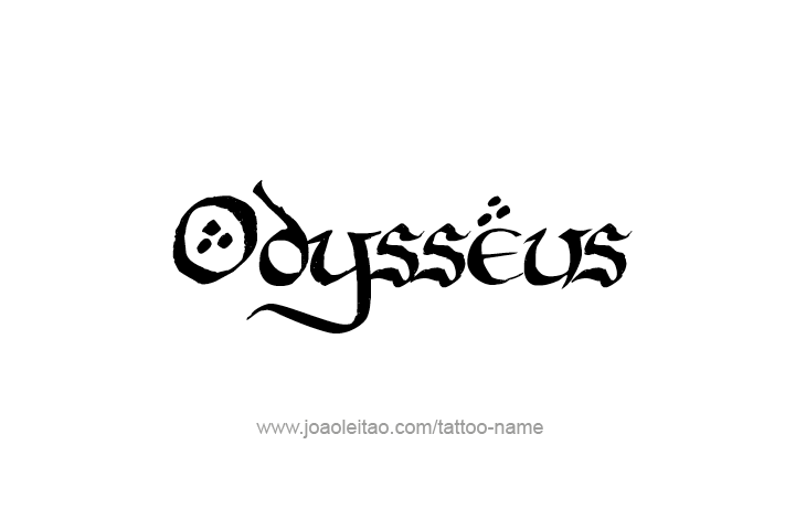 Tattoo Design Mythology Name Odysseus   