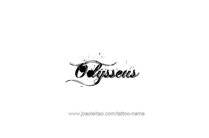 Tattoo Design Mythology Name Odysseus   