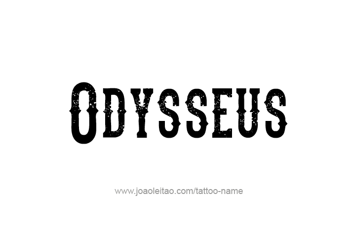 Tattoo Design Mythology Name Odysseus   