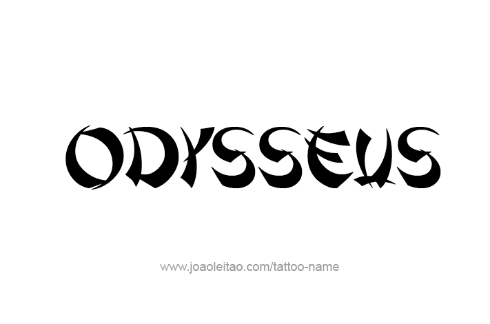 Tattoo Design Mythology Name Odysseus