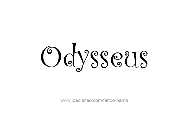 Tattoo Design Mythology Name Odysseus   