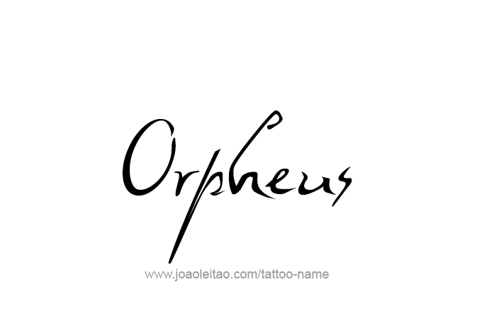 Tattoo Design Mythology Name Orpheus   