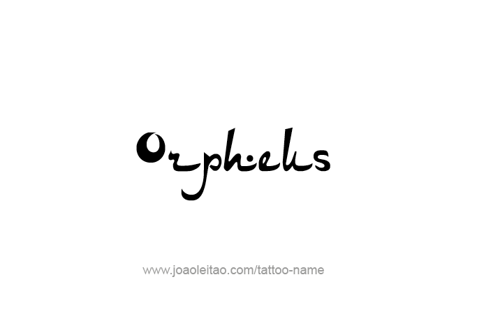 Tattoo Design Mythology Name Orpheus   