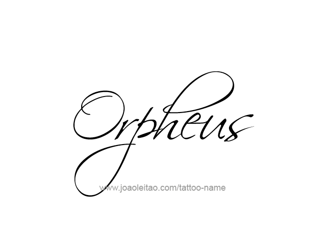 Tattoo Design Mythology Name Orpheus   