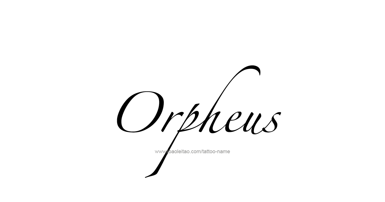 Tattoo Design Mythology Name Orpheus   