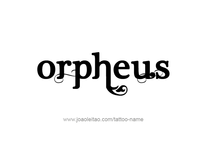 Tattoo Design Mythology Name Orpheus   