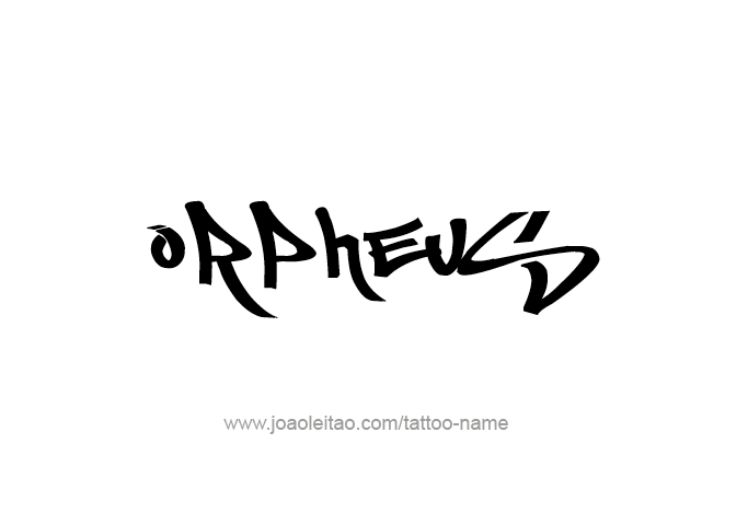 Tattoo Design Mythology Name Orpheus   