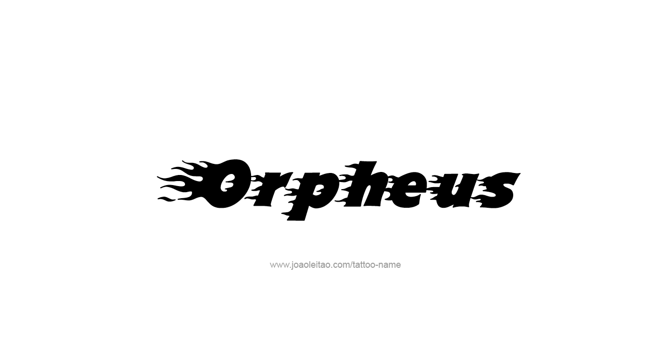 Tattoo Design Mythology Name Orpheus   