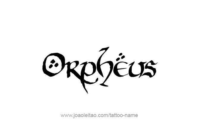 Tattoo Design Mythology Name Orpheus   