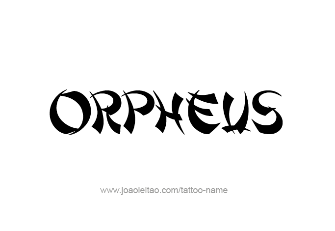 Tattoo Design Mythology Name Orpheus