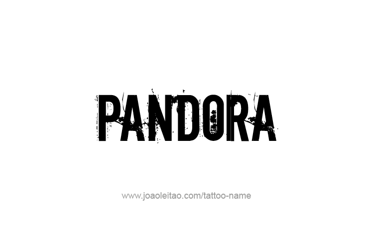 Tattoo Design Mythology Name Pandora   