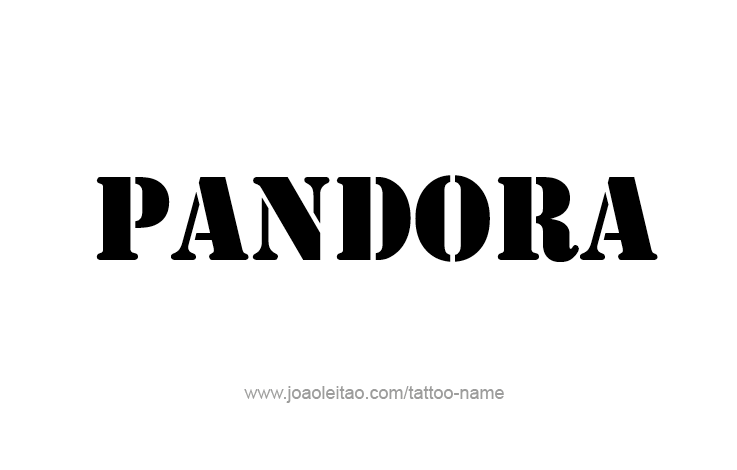 Tattoo Design Mythology Name Pandora   