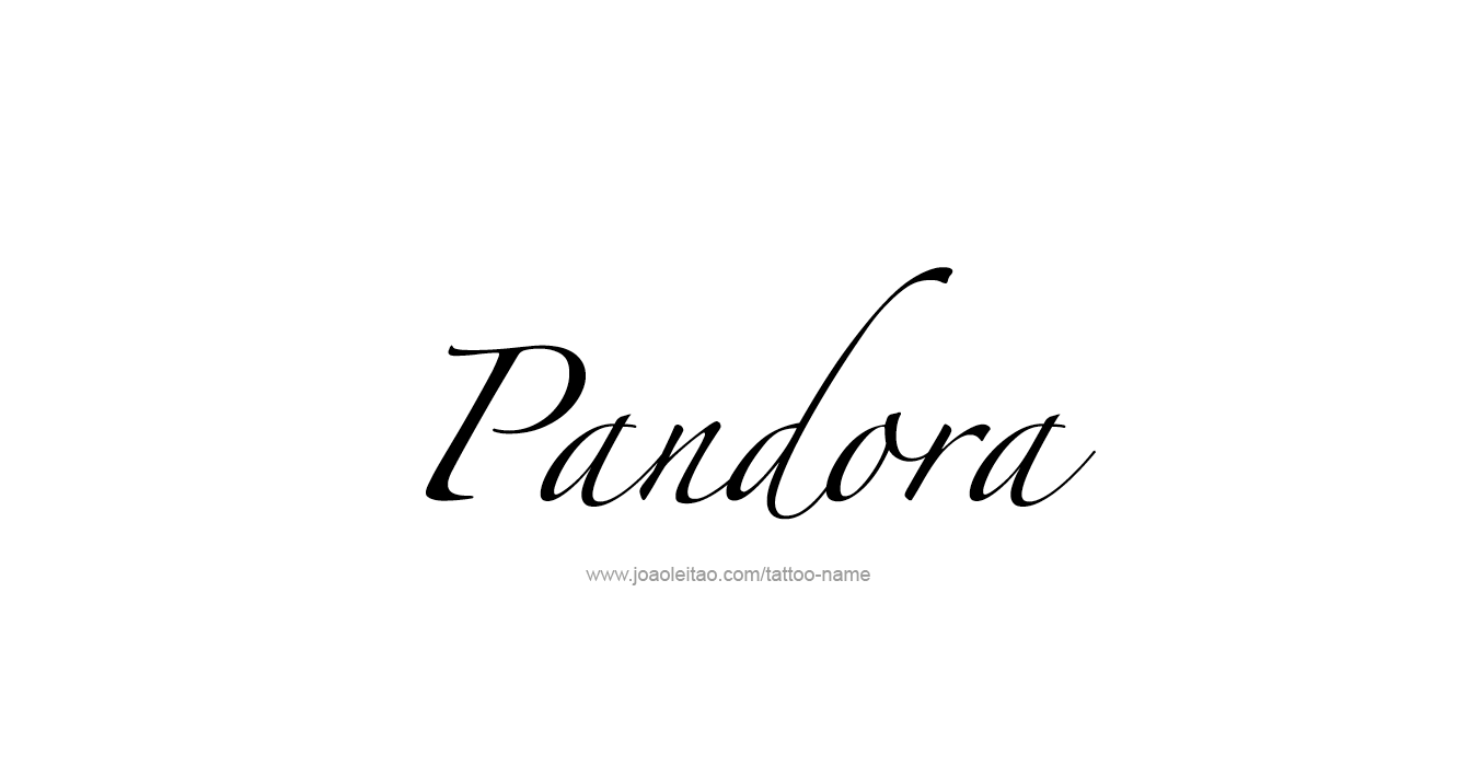 Tattoo Design Mythology Name Pandora   