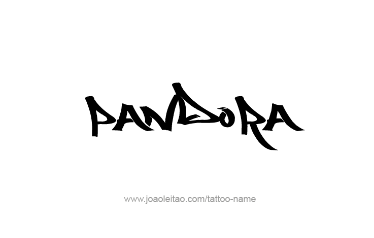 Tattoo Design Mythology Name Pandora   