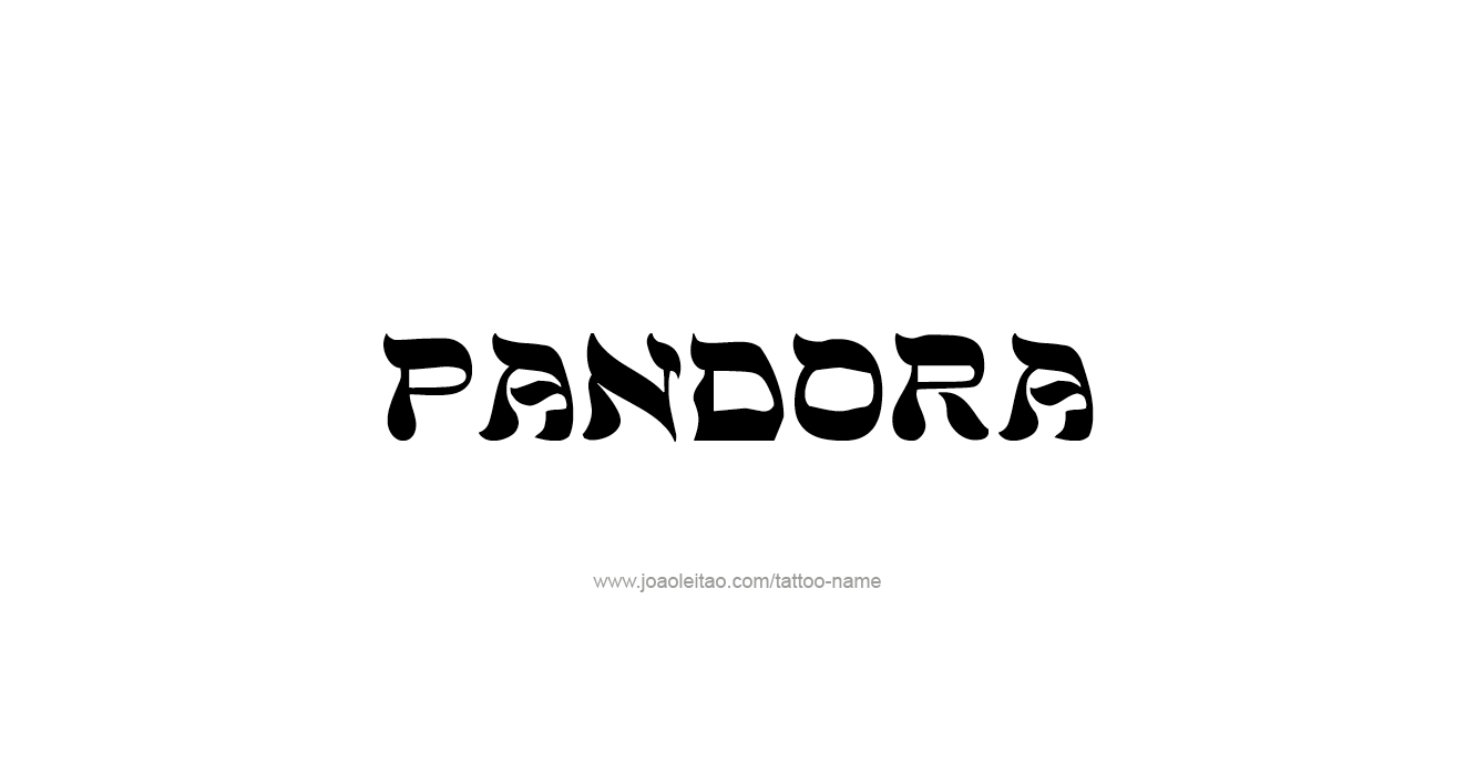 Tattoo Design Mythology Name Pandora   
